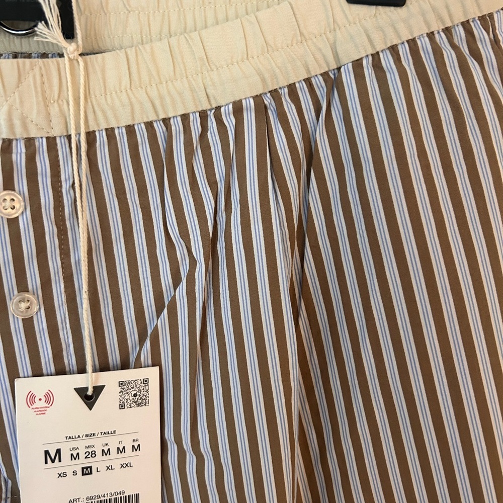 NWT ZARA striped lounge pants